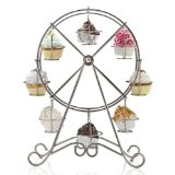 Francois et Mimi DCP0008 8-Cup Metal Rotating Ferris Wheel Cupcake and Dessert Stand Holder, Chrome Finish $13.95 FREE Shipping on orders over $49