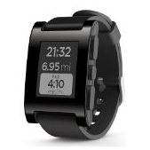 Pebble Smartwatch for iPhone and Android (Black) $39.99