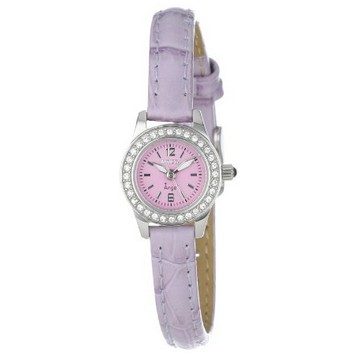 Invicta因維克塔13655 天使紫水晶錶盤 粉紫色真皮錶帶 女式手錶 $29.42 