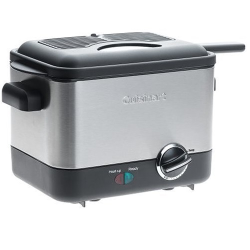 Cuisinart CDF-100 Compact 1.1-Liter Deep Fryer, Brushed Stainless Steel, only $34.55, free shipping