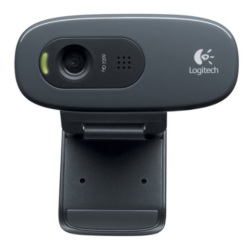Logitech罗技高清摄像头，720p宽屏，支持视频电话和录像，原价$39.99，现仅售$17.99