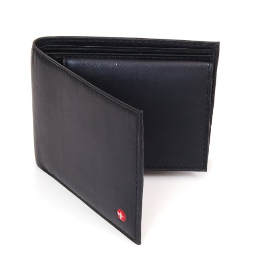 Alpine Swiss Mens Leather Bifold Wallet with Flip Up ID Window, only 10.00  + $2.99 shipping 
