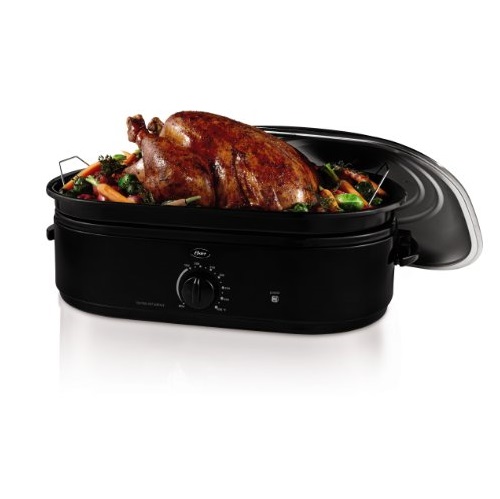 Oster CKSTRS18-BSB 18-Quart Roaster Oven with Self-Basting Lid, Black Finish, only $22.95