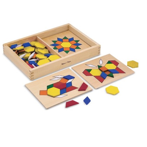 Melissa & Doug Pattern Blocks and Boards, only $5.00