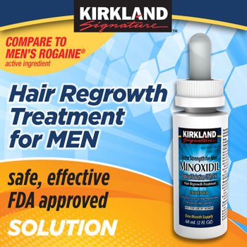 Kirkland Minoxidil 5% Extra Strength Hair Regrowth for Men, only $24.63