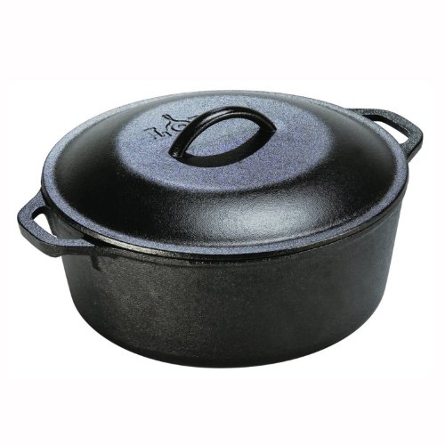 Lodge L8DOL3 荷蘭多功能鑄鐵雙把手烤鍋，5誇脫， 原價$60.00，現僅售$39.90，免運費