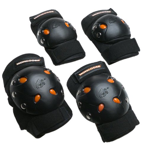 Mongoose BMX Bike Gel Knee and Elbow Pad Set, only $4.86
