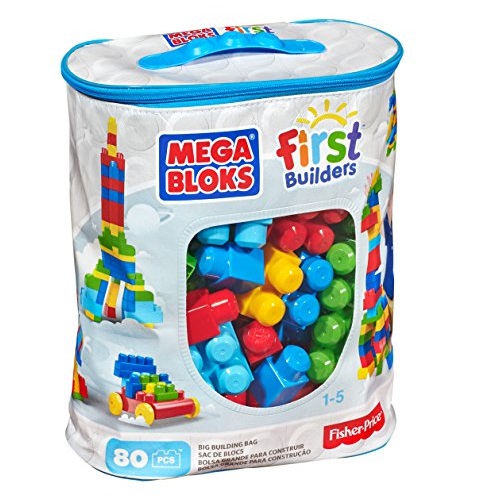 Mega Bloks First Builders Big Building Bag, 80-Piece (Classic), only $9.97