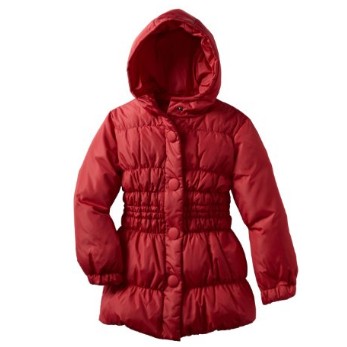 Via Spiga Girl's 7-16 Hooded Down Jacket with Ruching  $54.63