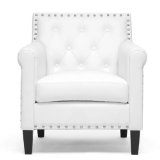 Baxton Studio Thalassa Modern Arm Chair, White $219.99 FREE Shipping
