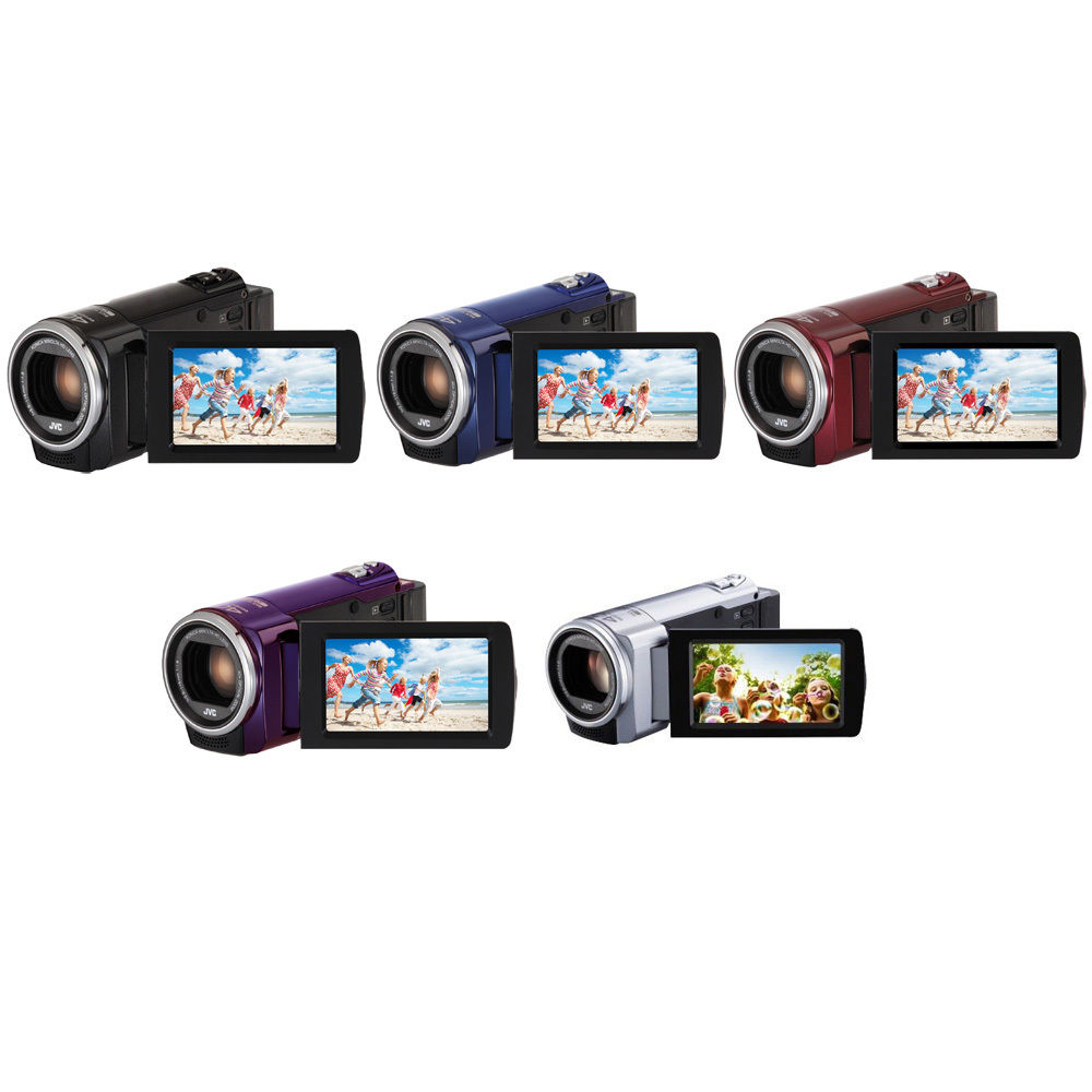 JVC Everio GZ-E100 高清1080p手持数码摄像机，40倍光学放大、2.7英寸LCD显示屏，HDMI输出，厂家翻新，仅$98.99，免邮费