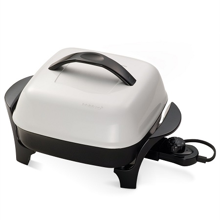 Presto 06620 11-Inch Electric Skillet,Black/White, List Price is $39.99, Now Only $14.48
