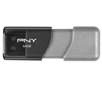 PNY Turbo 64GB USB 3.0 drive (P-FD64GTBOP-GE), only $7.50