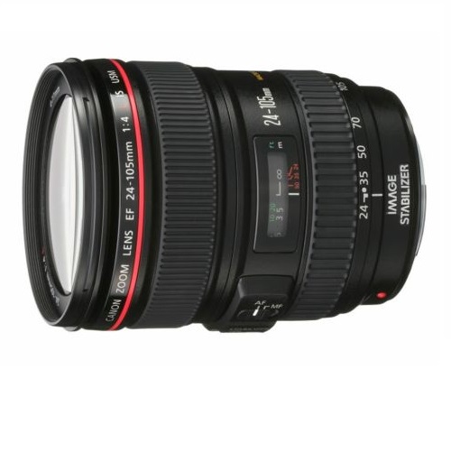 New Canon 24-105mm f/4L IS USM Lens 1-Year Canon US Warranty with Pouch and Hood, only  $689.00, free shipping