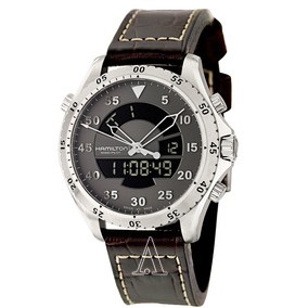 Ashford-Only $462.40 HAMILTON Men's Khaki Aviation Flight Timer Quartz Watch H64514581+Free Shipping!