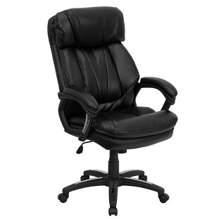 Flash Furniture GO-1097-BK-LEA-GG Hercules Series High Back Black Leather Executive Office Chair $124.99+free shipping