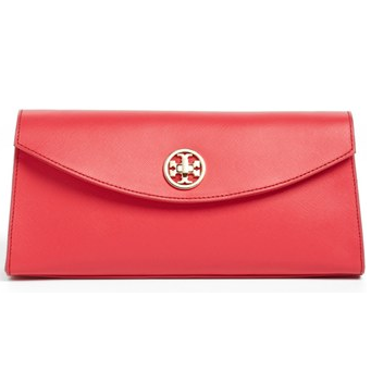 Nordstrom-only $184 Tory Burch 'Austin' Saffiano Leather Flap Clutch!