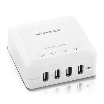 RAVPower BOLT 30W/6A 4-Port USB Charging Station $12.99