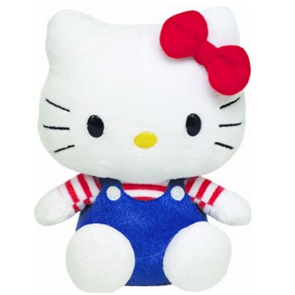 亚马逊Ty可爱Hello Kitty玩偶热卖 $6.95起 
