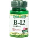 Nature's Bounty Sublingual Vitamin B-12, 5000mcg, 30 Tablets (Pack of 3) $15.86