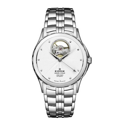 Edox依度 85013 3 AIN Grand 大洋自動機械銀色鏤空男士手錶  $1,053.43