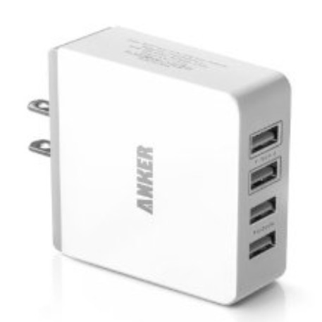 Anker 36W/7.2A Quad-Port Compact USB Wall Charger $19.99