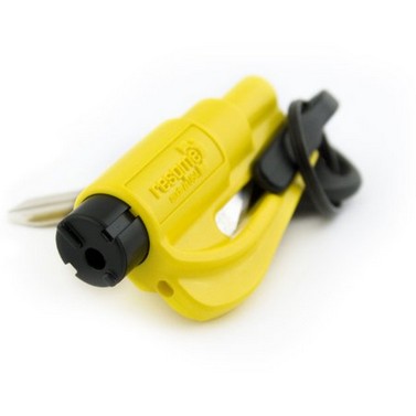 resqme The Original Keychain Car Escape Tool, Made in USA (Yellow) $6.49