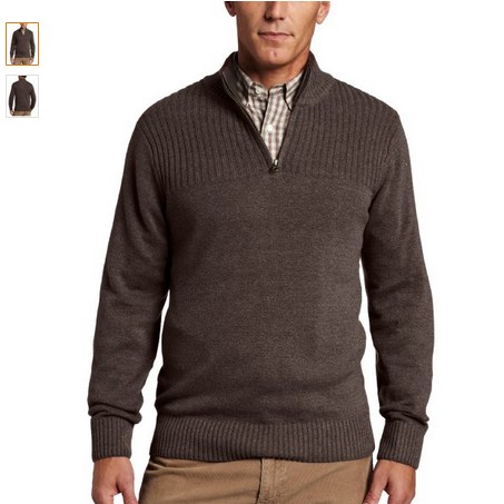 Dockers Men's 1/4 Zip Fleece Sweater  $16.32