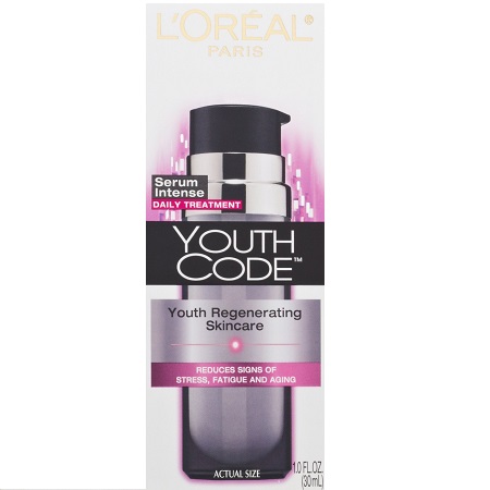 L'Oreal Paris Youth Code Serum Intense, 1.0 Fluid Ounce, only $18.15 for 2, free shipping