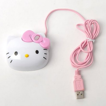 Hello Kitty USB 光电鼠标 特价$10.99(77%off) 