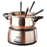 Nostalgia FPS200 6-Cup Stainless Steel Electric Fondue Pot with Temperature Control, 6 Color-Coded Forks and Removable Pot - Perfect for Chocolate, Caramel, Cheese, Sauces and More, Only $19.99