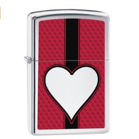 Zippo Chrome Heart Pocket Lighter  $16.77 