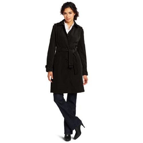 Anne Klein Women's Holly Single Breasted Rain Coat, only $48.44 , free shipping