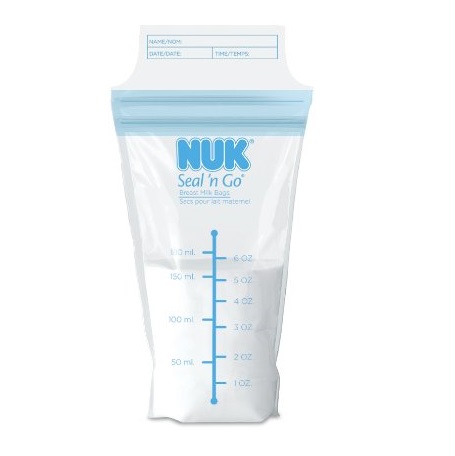 NUK Seal N Go Breast Milk Bags, 25 count, only $3.00