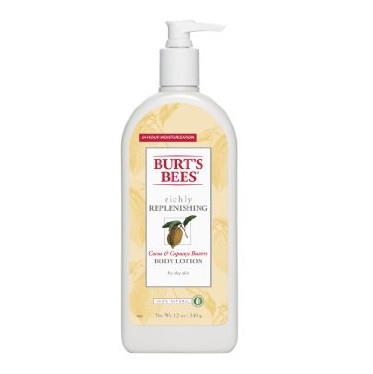 Burt's Bees Cocoa & Cupaucu Butters Body Lotion, 12 Ounce Pump Bottle, only $6.44, free shipping