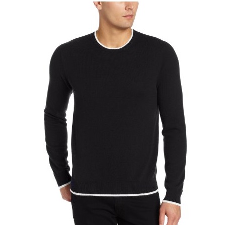 Williams Cashmere Men's Crew Neck Sweater with Contrast Tipping, only $67.49 , free shipping