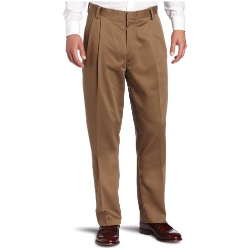 Dockers Men's Never-Iron Essential Khaki Classic Pleated Pant, only $17