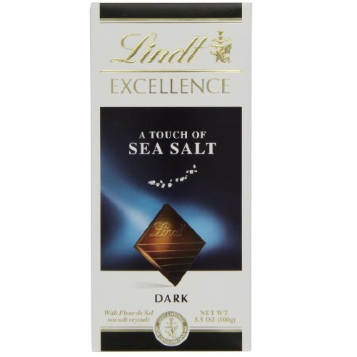 史低！速搶！Lindt 瑞士蓮 特級海鹽味黑巧克力，每片3.5oz，共6片，現特價$7.75 