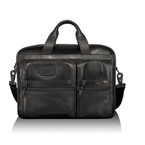 Tumi Luggage Alpha Expandable Organizer Laptop Leather Brief, only $395.00, free shipping