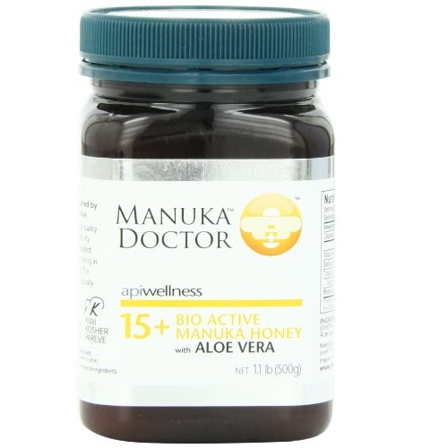 Manuka Doctor 新西兰麦卢卡蜂蜜500克 独麦素 UMF15+，芦荟味 ，现仅售$22.00，免运费