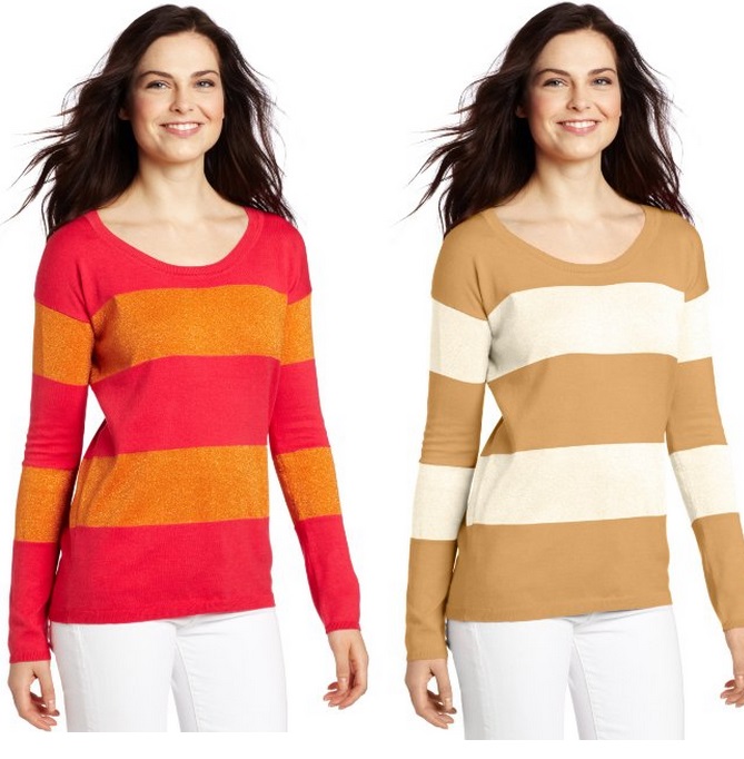 Anne Klein Women's Stripe Pullover Sweater, only $19.80