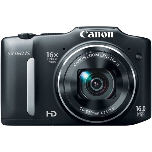 Canon PowerShot SX160 IS 16.0 MP Digital Camera (Old Model) with 16x Wide-Angle Optical Image Stabilized Zoom with 3.0-Inch LCD, only $99.95 + Free Shipping
