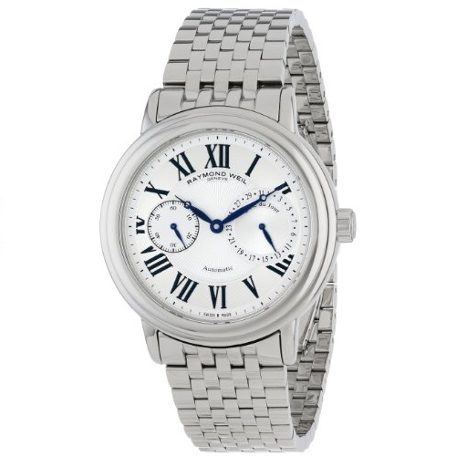 Raymond Weil Men's 2846-ST-00659 Maestro Stainless Steel Case and Bracelet Automatic Silver Dial Watch, only $689.54, free shipping