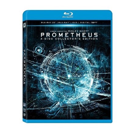 《Prometheus》普罗米修斯电影蓝光3D/2D/DVD和数字格式，原价$49.99，现仅售$12.99