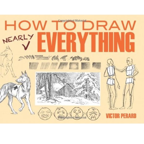適合初學者的好書：《How to Draw Nearly Everything》，原價$14.95，現僅售$9.53