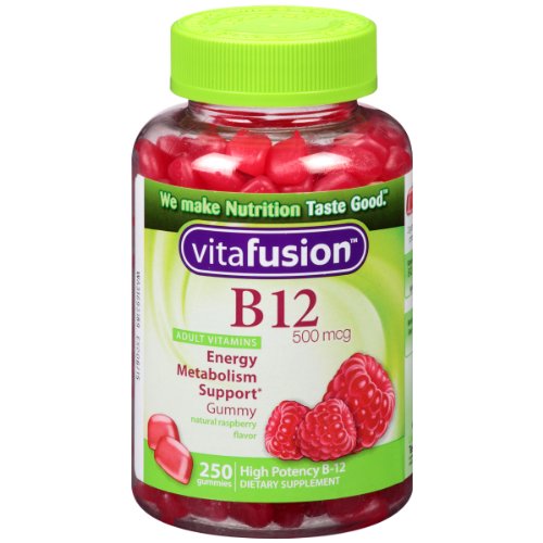 Vitafusion 小熊 B12維生素軟糖 成人版，250粒，原價$9.99，現點擊coupon后僅售$6.69，免運費