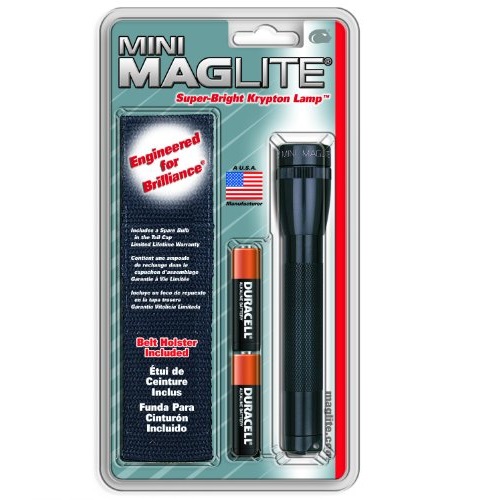 Maglite M2A01H AA Mini Flashlight and Holster Combo-Pack, only $8.15