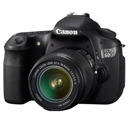 Canon EOS 60D 18 MP CMOS Digital SLR Camera with 3.0-Inch LCD & 18-55mm f/3.5-5.6 IS Zoom Lens, only $704.99, free shipping