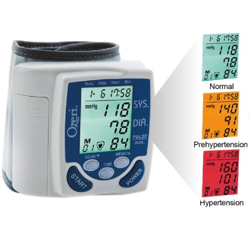 史低价！Ozeri BP2M Premium系列数字血压计，带高血压颜色警告，原价$99.95，现仅售$23.60