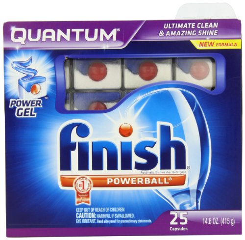 Finish Quantum Dishwasher Detergent, 25-Count $3.52